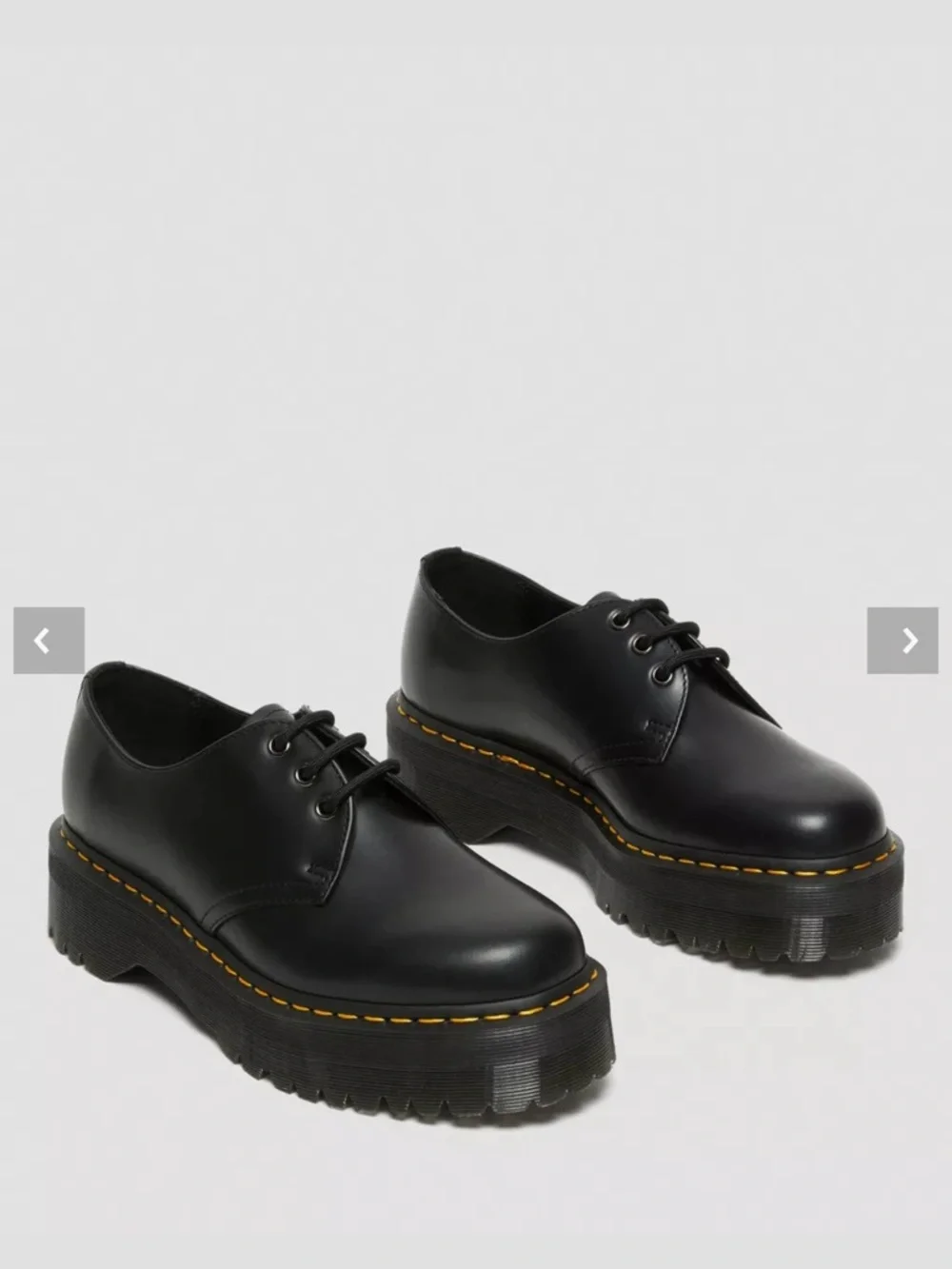 NWOT 1461 SMOOTH LEATHER PLATFORM SHOES US 9L